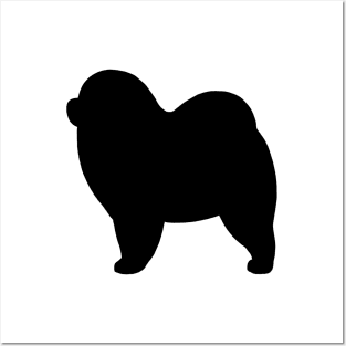 Rough Chow Chow Silhouette Posters and Art